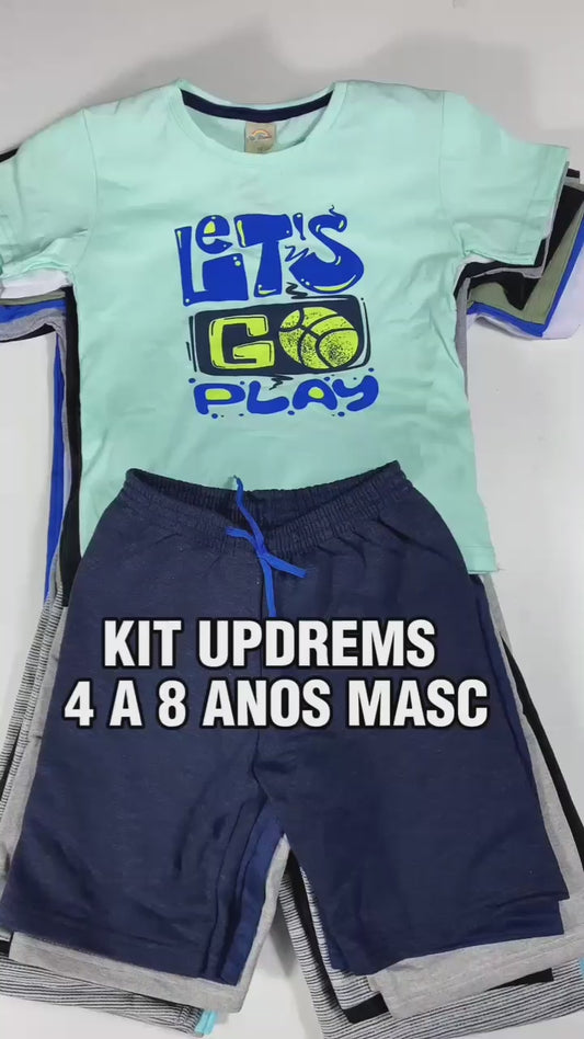 MINI KIT UP DREMS 4 A 8 ANOS MASCULINO - 12 CONJ