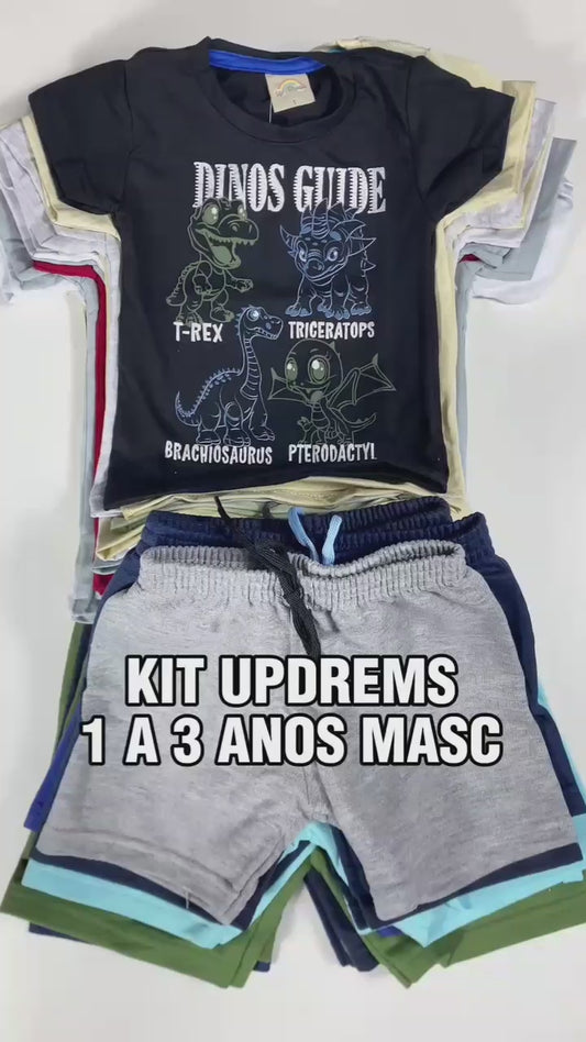 MINI KIT UP DREMS 1 A 3 ANOS MASCULINO - 12 CONJ