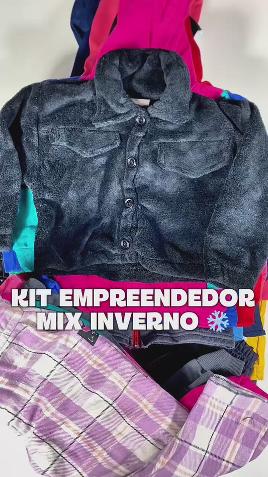Kit Empreendedor Mix Inverno Misto 1 a 8 anos - 24 Conjuntos